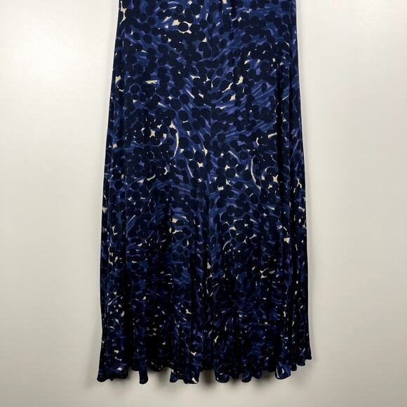 Jean Paul Gaultier Fuzzi Blue Halter Dress Speckled Abstract Dress Medium Y2K - Picture 8 of 15